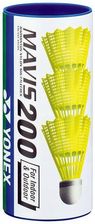 Zdjęcie Yonex Lotki Do Badmintona Mavis 200 Żółte 3 Szt. - Warka