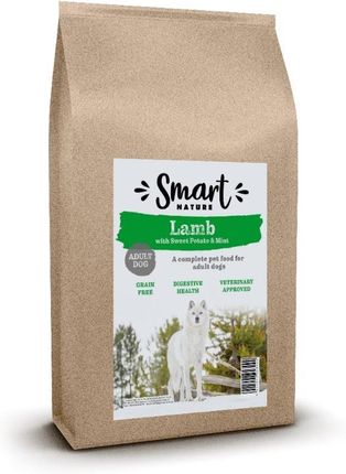 Smart Nature Dog Hypoallergenic Lamb 12kg monoproteinowa karma dla psa, 100% jagnięciny, bez zbóż, bez kurczaka hypoalergiczne mięso jagnięce