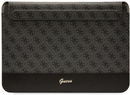 Guess Sleeve GUCS14PS4SGK 14" czarny/ black 4G Stripe Metal Logo