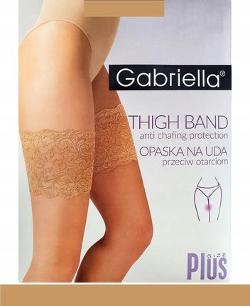 GABRIELLA Opaska na uda koronka 7/8 / Beige