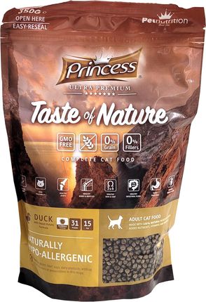 Princess Taste of Nature Ultra Premium Duck No Grain Hypo Z Mięsa Kaczki Dla Kota Bez Zbóż 350g