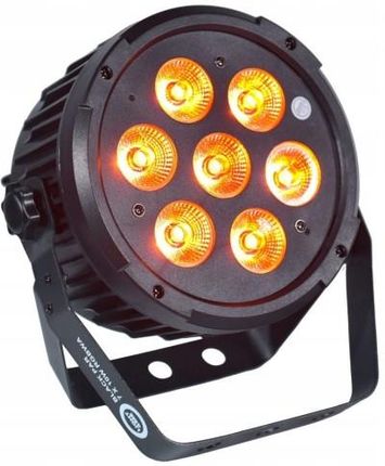 Reflektor sceniczny - Light4me Black PAR 7x10W RGBWA LED