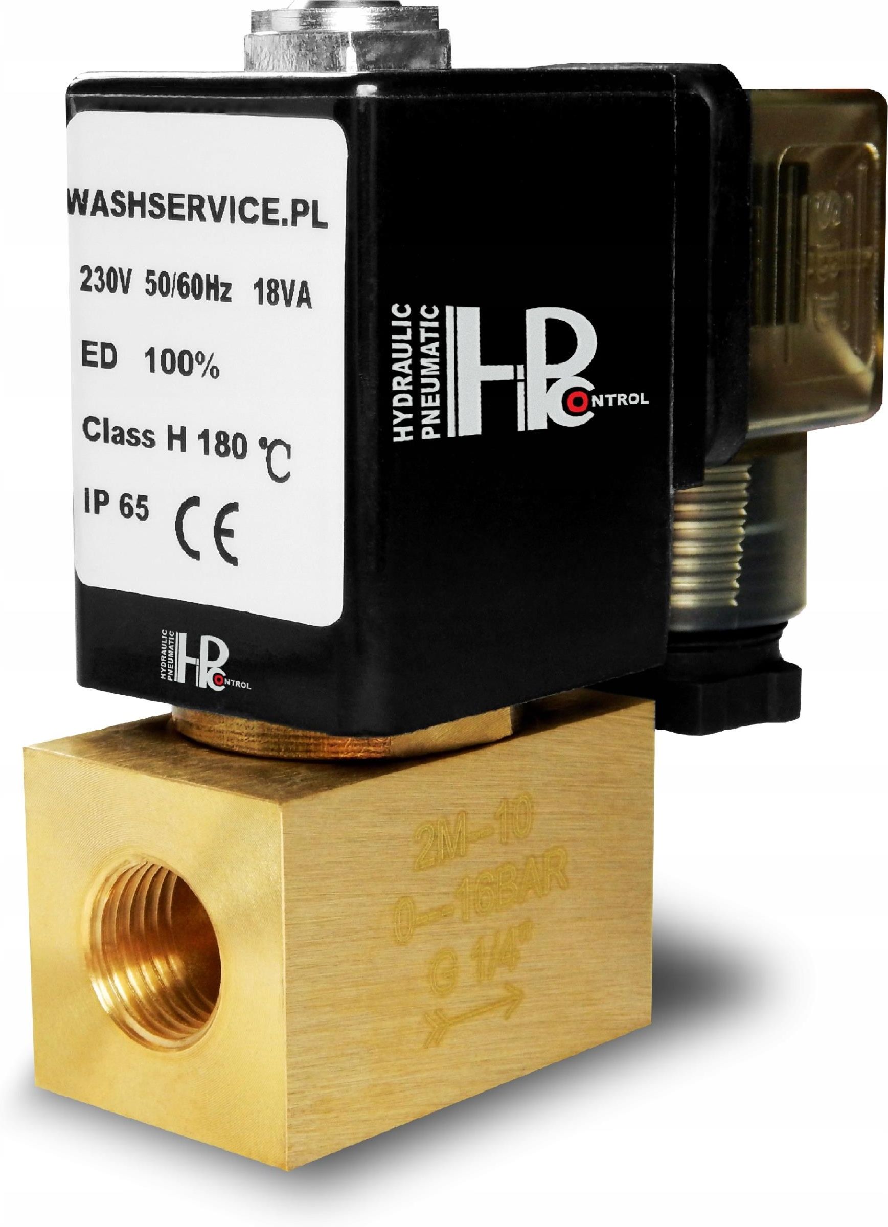 Zawór Hpcontrol Elektrozawór 2M08 1/4 Cala 0-16Bar 230V 24V 12V ...