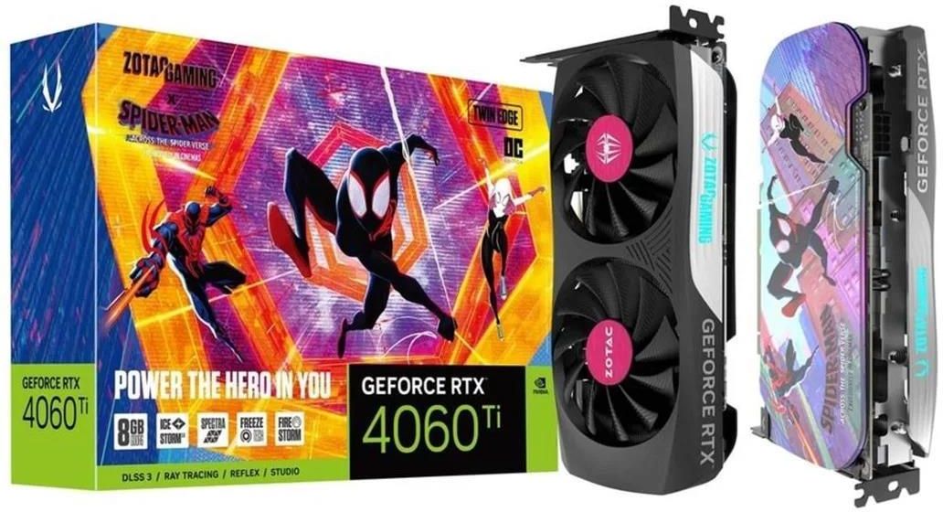 ZOTAC GeForce RTX 4060 Ti Twin Edge OC SPIDER-MAN 8GB GDDR6