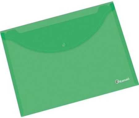 Titanum Teczka Kopertowa A4 Transparentna Zielona