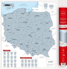 Zdjęcie Artglob Mapa Zdrapka - Polska 1:1 500 000 - Ostroróg