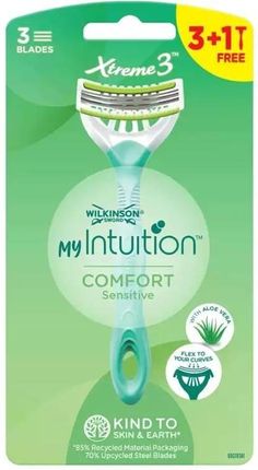 Wilkinson My Intuition Xtreme3 Comfort Sensitive Jednorazowe Maszynki Do Golenia 4 Szt.