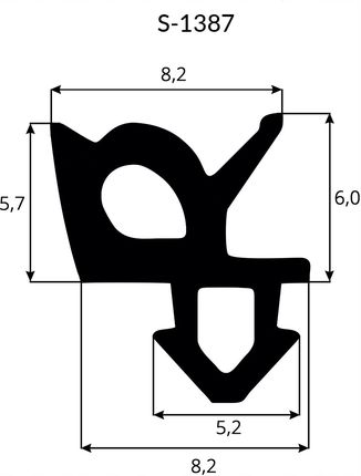 Dq-Pp Uszczelka Do Okien Pcv Rehau S-1387 5M