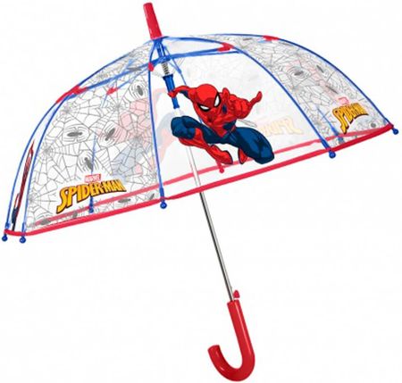 Perletti Parasolka Dziecięca Przezroczysta Automatyczna Spiderman