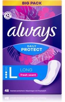 Always Daily Protect Long Fresh Scent Wkładki Żelowe Perfumowane 48 Szt.