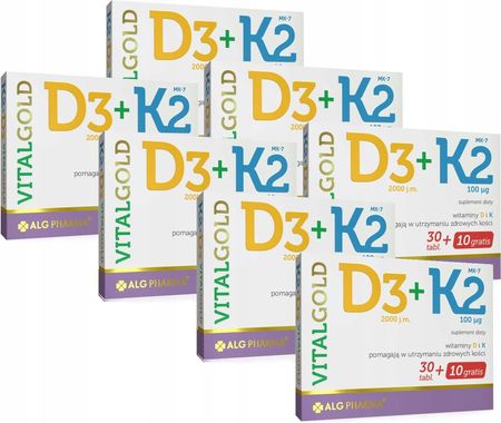 Alg Pharma Witamina D3+K2 VitalGold 280tabl.