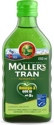 Moller's Tran norweski jabłkowy 250 ml - zdjęcie 2