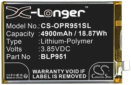 Oppo Realme 10 Pro+ / BLP951 4900mAh 18.96Wh Li-Polymer 3.87V (Cameron Sino)