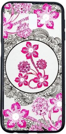 Etui Slim Art Samsung J6+ J6 Plus różowy kwiat