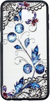 Etui Slim Art Samsung J6+ J6 Plus motyl i kwiat