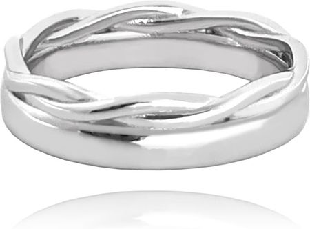 MINET Podwójny pierścien srebrny wielkość 13