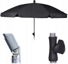 Zdjęcie Parasol Ogrodowy Plażowy 250cm Szary - Chełmno