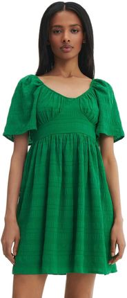Cropp - Zielona sukienka ze wzorem - Zielony