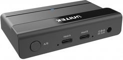Zdjęcie Przełącznik KVM 4x USB-A 5Gbps aktywny Unitek (H1310A) - Braniewo