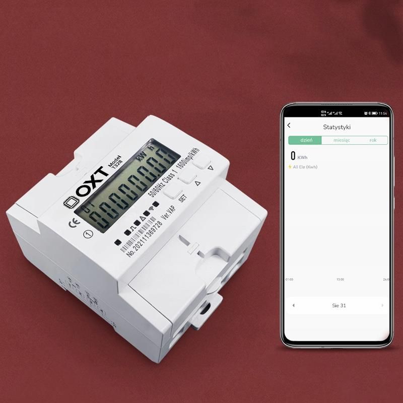 System domotyki ID3 Oxt Sterownik Jednofazowy 65A Kontrola Wifi Tuya ...