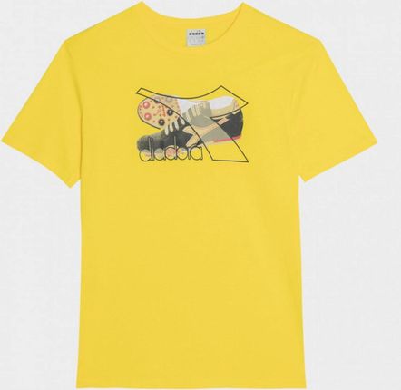 Męski t-shirt z nadrukiem Diadora T-shirt SS Archive - żółty