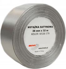Zdjęcie Brewis Wstążka Satynowa 38MM 32M Kolor 179 Srebrny 1572815843 - Opole