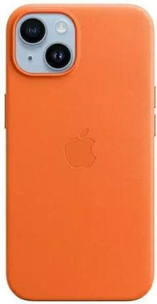 Apple Oryginalne Etui Ochronne Na Telefon Mpp83Zm A Do Iphone 14 6 1" Pomarańczowy Orange Leather Case Magsafe