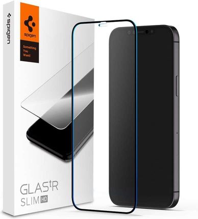 Spigen Szkło Glass Fc Do Etui Apple Iphone 12 Pro Max 6 7 Black