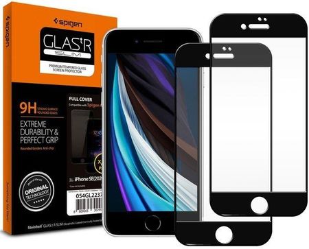 Spigen Szkło X2 Glass Fc Do Etui Apple Iphone 6 6S 7 8 Se 2022 2020 Black