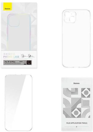Baseus Zestaw Ochronny Corning Przeźroczyste Etui Szkło Hartowane Do Iphone 14 Plus - zdjęcie 6