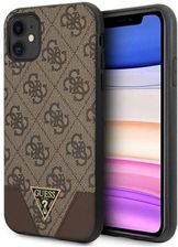 Guess Hard Case Guhcn61Pu4Ghbr Iphone 11 Triangle Brązowy
