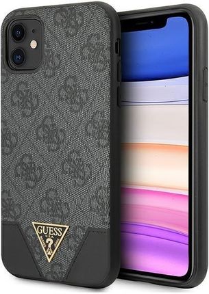 Guess Guhcn61Pu4Ghbk Iphone 11 6 1" Xr Szary Grey Hardcase 4G Triangle Collection