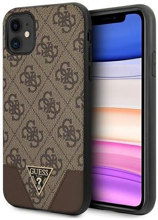 Guess Etui Guhcn61Pu4Ghbr Apple Iphone 11 Brązowy Brown Hardcase 4G Triangle Collection