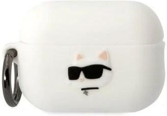 Karl Lagerfeld Etui Na Słuchawki Silicone Choupette Head 3D Do Apple Airpods Pro 2 Biały