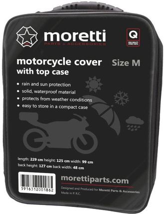 Moretti Pokrowiec Na Motocykl Z Kufrem M 229X99X125