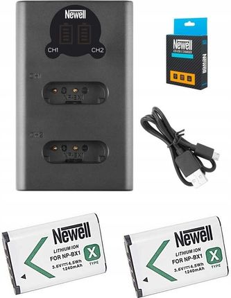 Newell Zestaw Do Sony 2 Akumulatory Np-Bx1 +Ładowarka
