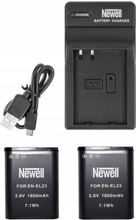 Newell Zestaw Ładowarka+2 Baterie Do Nikon Coolpix P900 B700