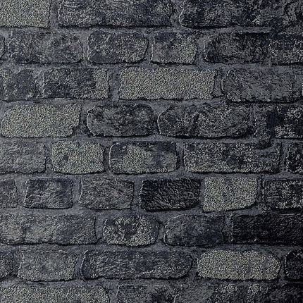 Marburg Szara Cegła Mur 3D Winylowa Tłoczona Tapety