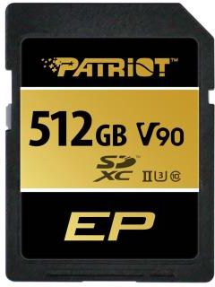 Patriot 512Gb Ep Sdxc V90 UHS-II U3 300Mb/S