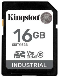 Kingston 16Gb Sdhc Industrial Uhs-I U3 V30 A1 Pslc