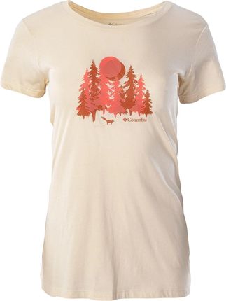 Damska Koszulka z krótkim rękawem Columbia Daisy Days SS Graphic TE 1934592191 – Beżowy