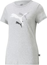 Zdjęcie Damska Koszulka z krótkim rękawem Puma Ess+ Logo Power Tee W 67367704 – Szary - Rabka-Zdrój
