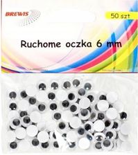 Zdjęcie Brewis Okrągłe Ruchome Oczka Ro1 6mm 50Szt 1579707647 - Biała Rawska