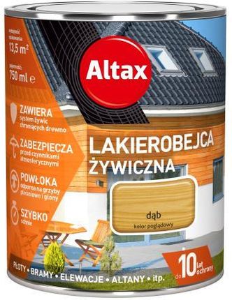 Altax Lakierobejca Żywiczna 0,75L Dąb