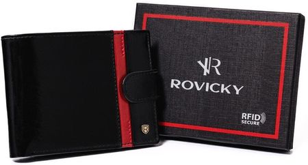 Skórzany męski portfel Rovicky N992L-RVTP RFID