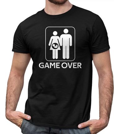 Game over v2 - męska koszulka na prezent dla taty