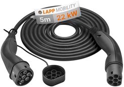 Zdjęcie Lapp Kabel Ev Helix Type 2 22Kw 32A Czarny 5M - Poniec