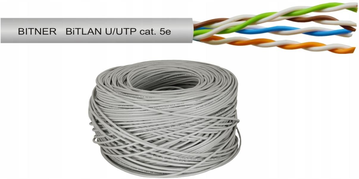 Bitner przew d kabel utp cat 5e mied skr tka 50mb opinie i ceny na