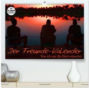 Der Freunde-Kalender (hochwertiger Premium Wandkalender 2024 DIN A2 quer), Kunstdruck in 