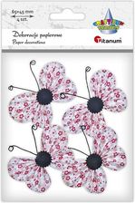 Zdjęcie Titanum Aplikacje Papierowe Motyle Różowe 3D 65 X 45 Mm 4 13826371748 - Józefów